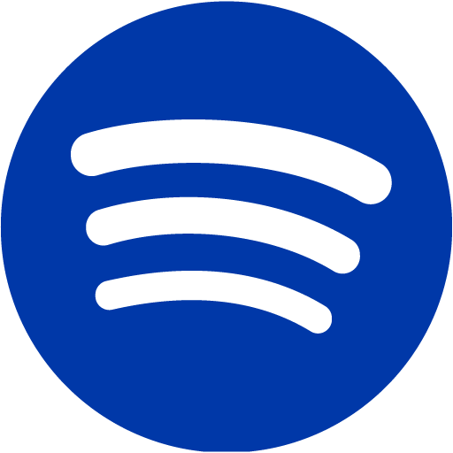 Royal azure blue spotify icon - Free royal azure blue site logo icons