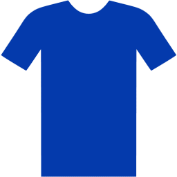 Royal azure blue t shirt icon - Free royal azure blue clothes icons