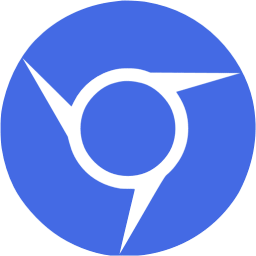 blue chrome icon