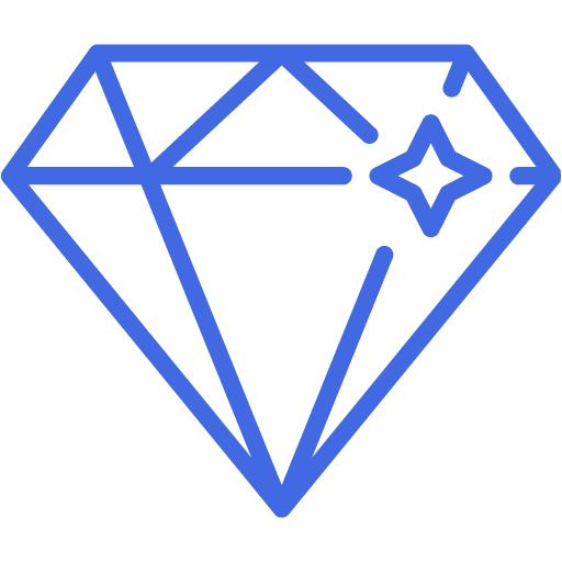 Royal blue diamond icon - Free royal blue diamond icons
