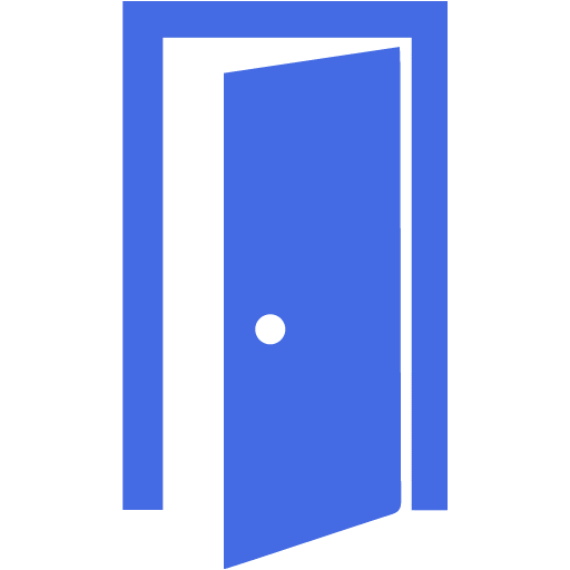 Royal blue door 8 icon - Free royal blue door icons