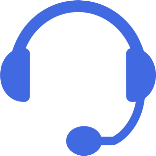 Royal blue headset icon - Free royal blue headset icons