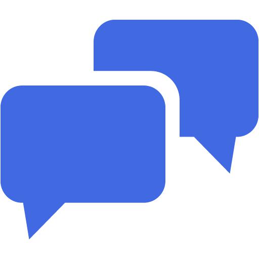 Royal blue speech bubble 2 icon - Free royal blue speech bubble icons