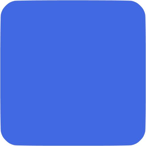 Royal blue square rounded icon - Free royal blue shape icons