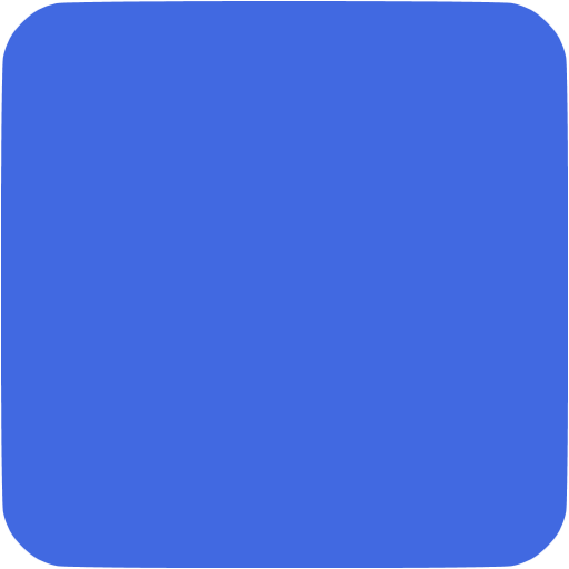Royal blue square rounded icon - Free royal blue shape icons