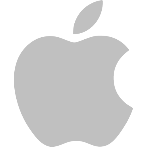 Silver apple icon - Free silver site logo icons