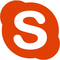 skype logo red