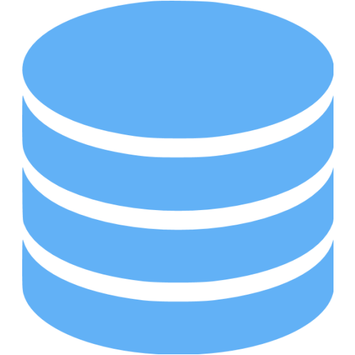 Square database digital storage line logo design Vector Image