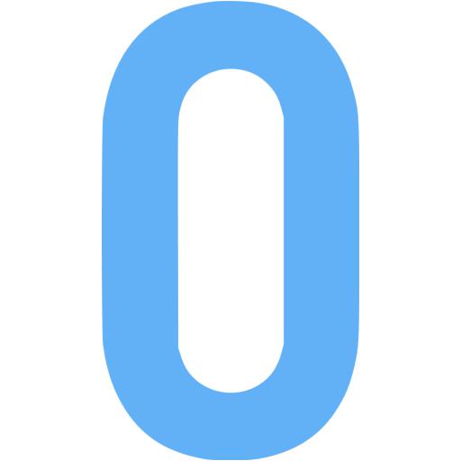 blue letter o