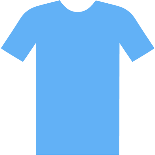 Tropical blue t shirt icon - Free tropical blue clothes icons