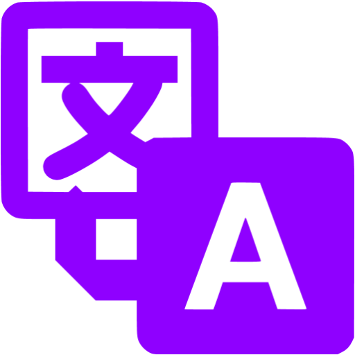 Violet google translate icon - Free violet google icons