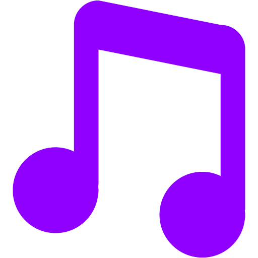 Violet musical note icon - Free violet musical note icons