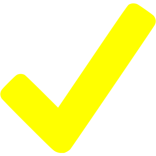 yellow check mark circle