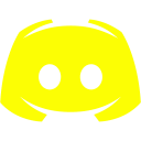 Yellow discord 2 icon - Free yellow site logo icons