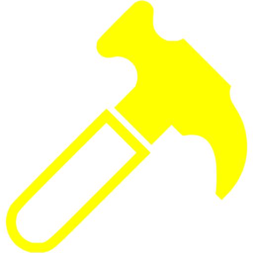 Yellow hammer 2 icon - Free yellow hammer icons