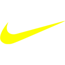 yellow nike symbol