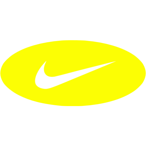 Yellow nike icon - Free yellow site logo icons