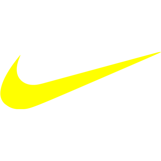 nike yellow logo png