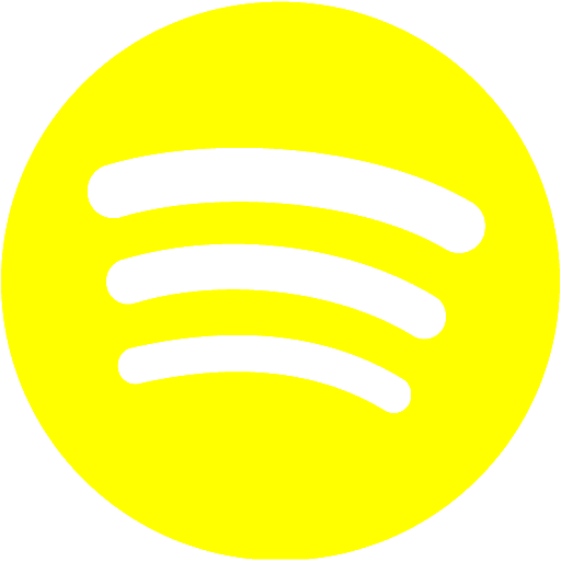 Yellow Spotify Icon Free Yellow Site Logo Icons