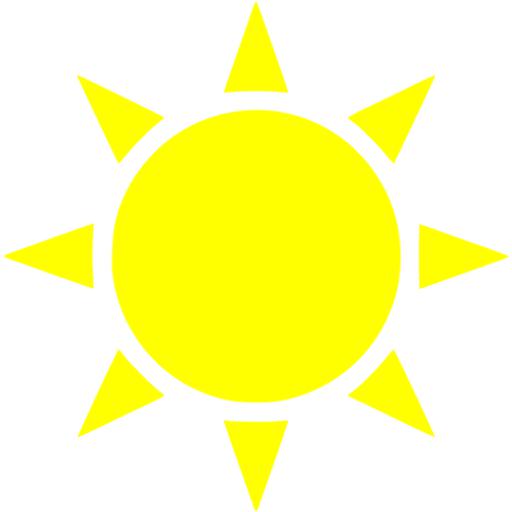 yellow sun clipart