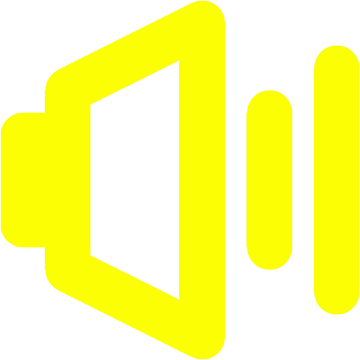 Yellow volume 2 icon - Free yellow volume icons