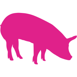 Barbie pink pig 5 icon Free barbie pink animal icons