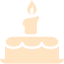 bisque birthday cake icon