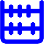 blue abacus icon