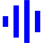 blue audio spectrum icon