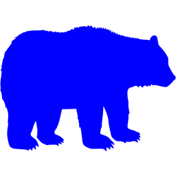 Blue Bear 2 Icon Free Blue Animal Icons