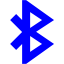 blue bluetooth 3 icon