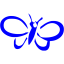 blue butterfly 3 icon