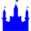 blue castle icon