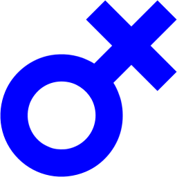 symbol for female blue