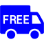 blue free shipping icon