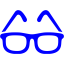 blue glasses icon