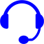 blue headset icon