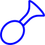 blue horn icon