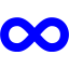 blue infinity icon