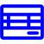 blue invoice icon