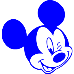 Blue mickey mouse 23 icon - Free blue Mickey Mouse icons