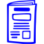 blue newspaper 10 icon