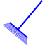 blue rake icon