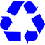 blue recycle 2 icon