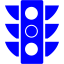 blue semaphore icon