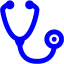 blue stethoscope icon