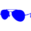 blue sunglasses icon