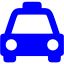 blue taxi icon