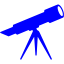 blue telescope icon