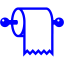 blue toilet paper 2 icon